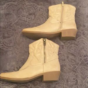 Tan Cowboy Ankle boots
